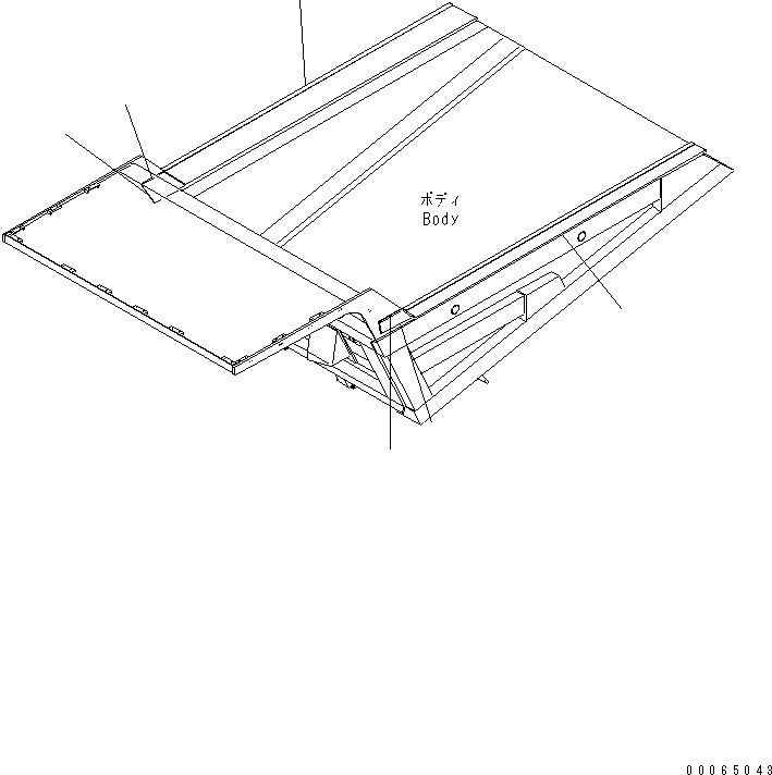 Plate, R.H.,Welded 566-83-8BA80 KOMATSU