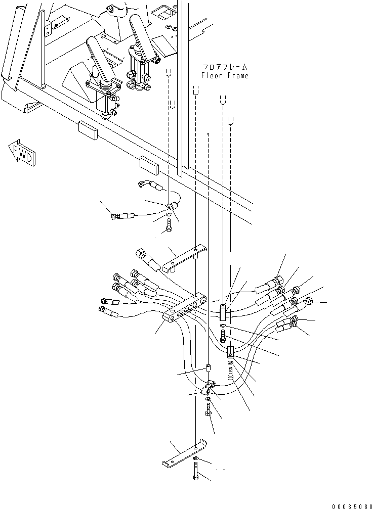 Шланг с торцевым уплотнением 02765-006A8 KOMATSU