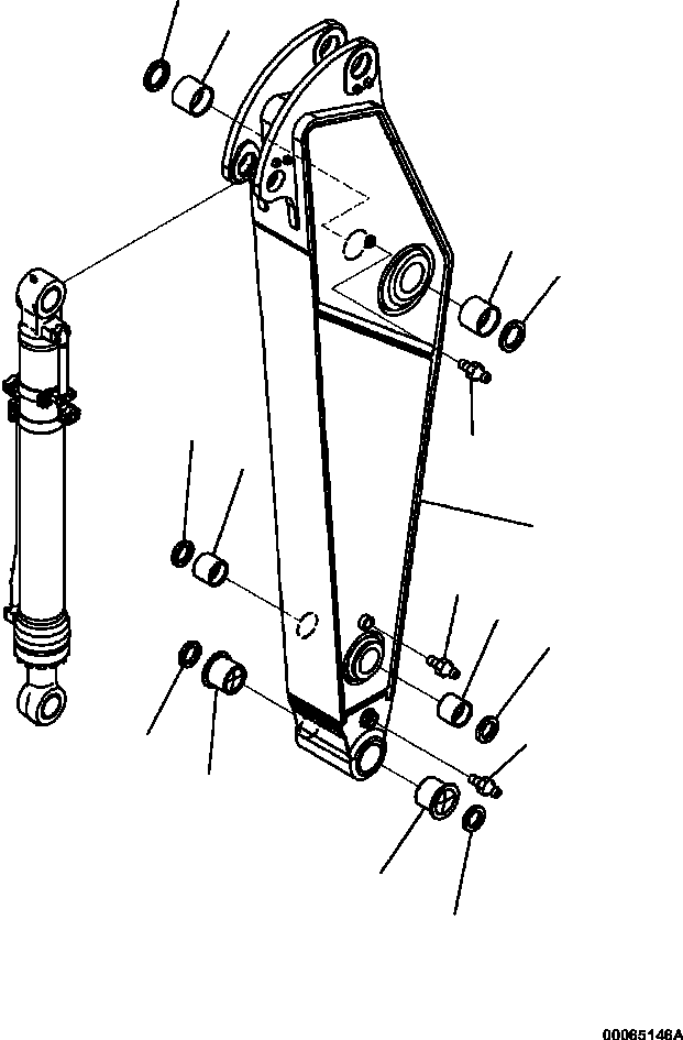 ARM ASSEMBLY, 2200 MM, SHORT 207-94-47211 KOMATSU