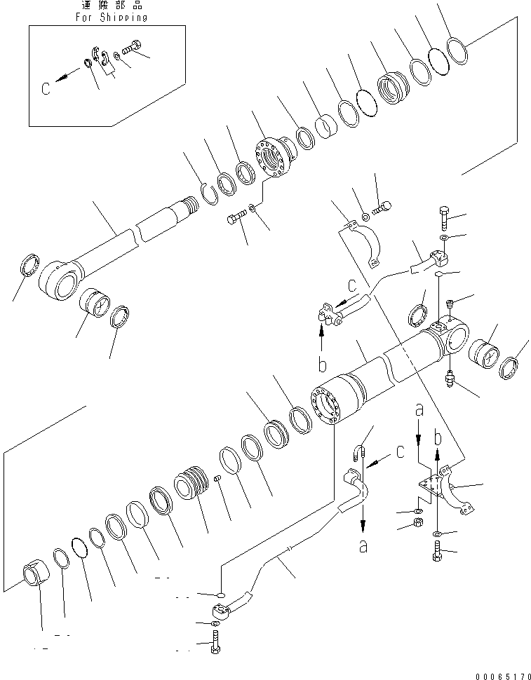 BOOM CYLINDER ASS'Y 707-01-0E231 KOMATSU