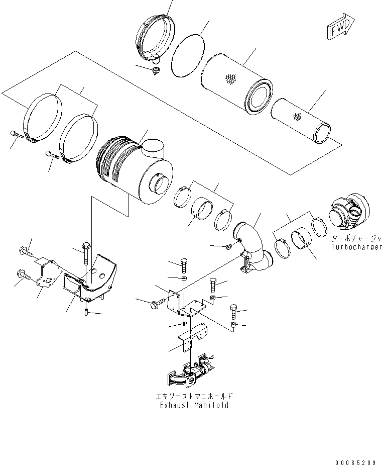Воздушный фильтр в сборе 6217-81-7203 KOMATSU