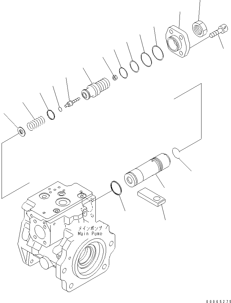 Клапан в сборе, ppc (708-1L-04870) KOMATSU