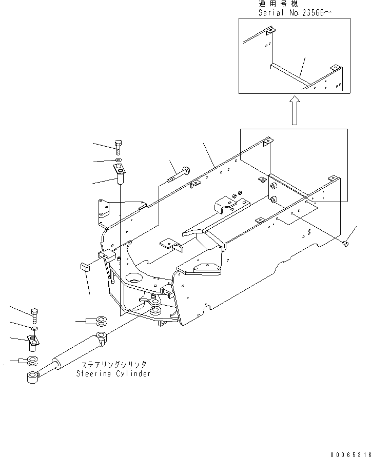 FRAME,(FOR USA) 42A-921-2610 KOMATSU