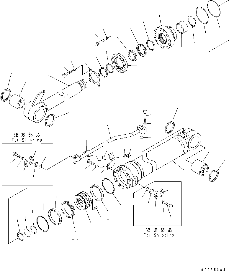 SERVICE KIT,DUMP CYLINDER 707-99-68460 KOMATSU