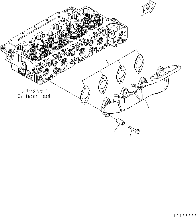 Распределительный коллектор 6751-11-5120 KOMATSU
