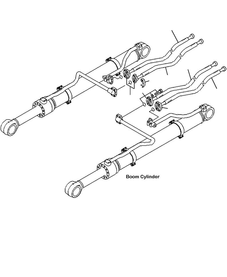 HOSE MAIN CYLINDER (BASE) 81825KF KOMATSU