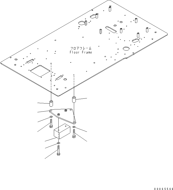 BRACKET,(SEE FIG. K1110-05A1) (20Y-62-A1750) KOMATSU