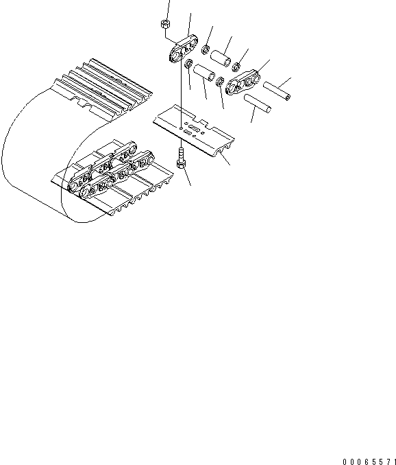 Башмак гусеницы 207-32-A0120 KOMATSU