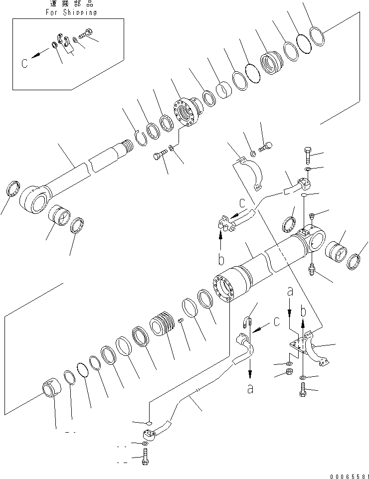 BOOM CYLINDER ASS'Y 707-01-0A431 KOMATSU
