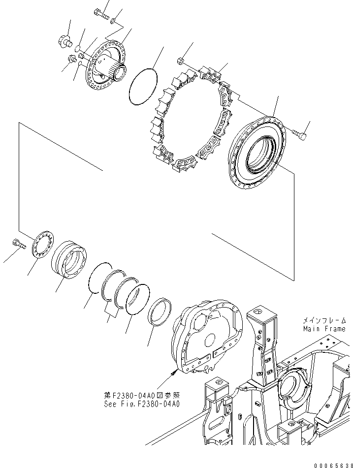 FINAL DRIVE ASS'Y,R.H. \0\17A-27-00151 KOMATSU