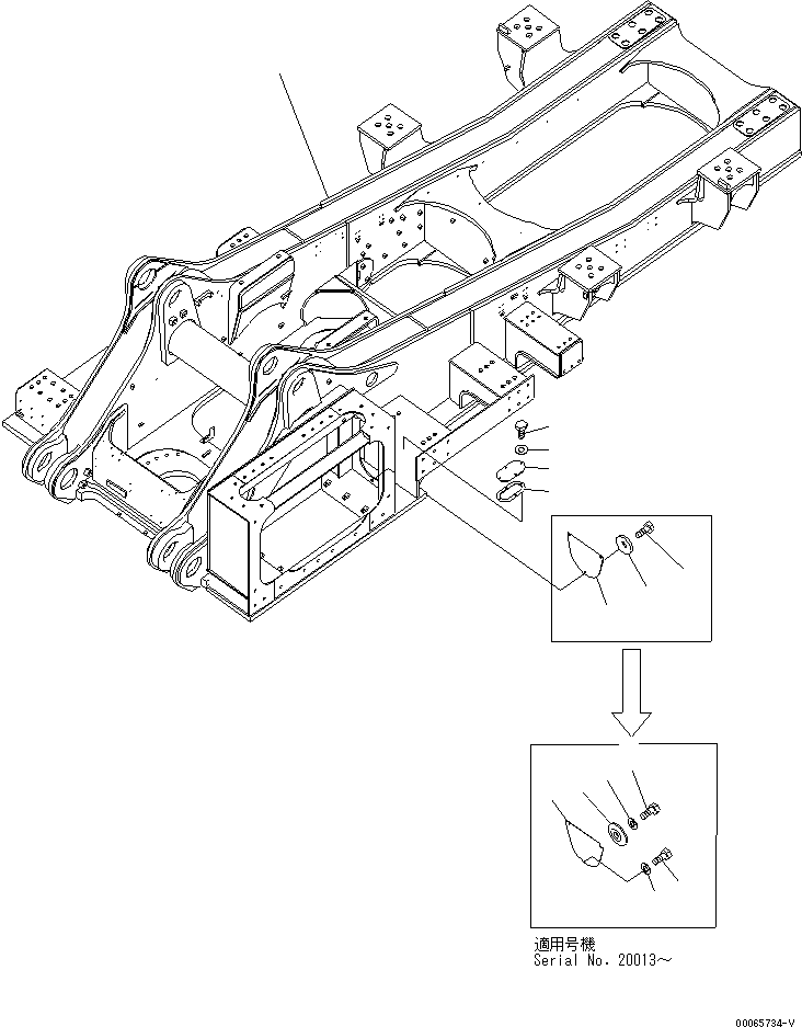 Крышка 21T-46-31140 KOMATSU