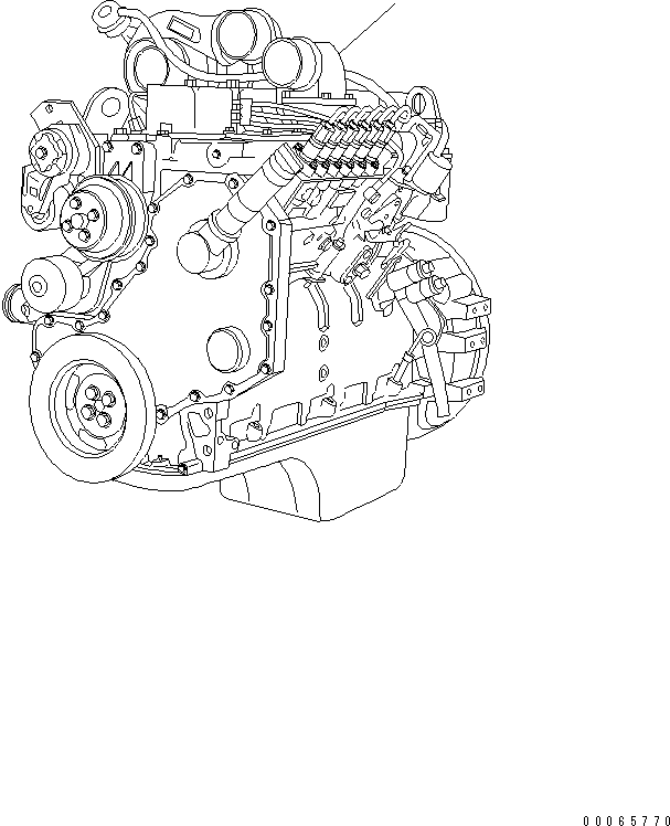 ENGINE, COMPLETE AND SERVICE 417-01-A1603 KOMATSU
