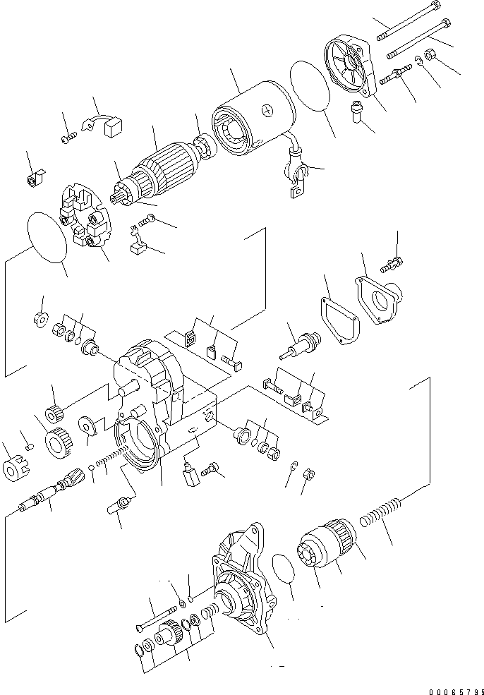 SUB-ASSEMBLY, STARTER BRUSH 1308 970 H1 KOMATSU