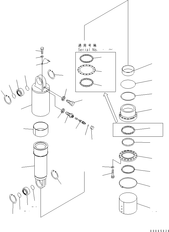 SUSPENSION ASS'Y,REAR 561-50-6T902 KOMATSU