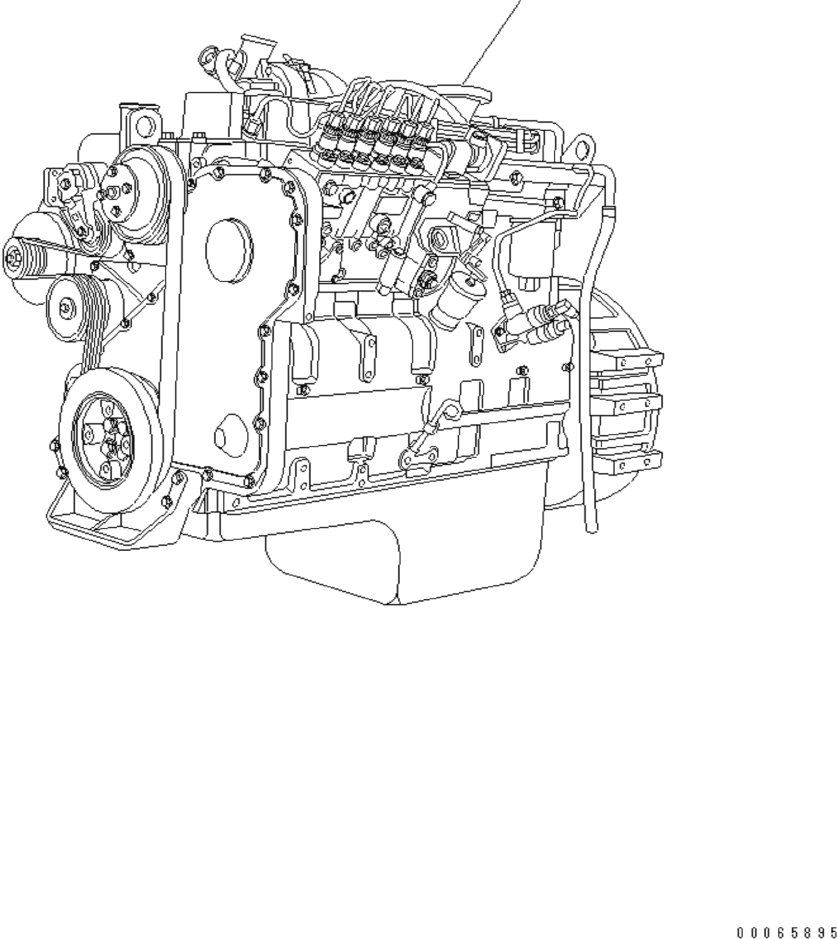 ENGINE ASS'Y (F1)(F2) 6745-A0-AC10 KOMATSU