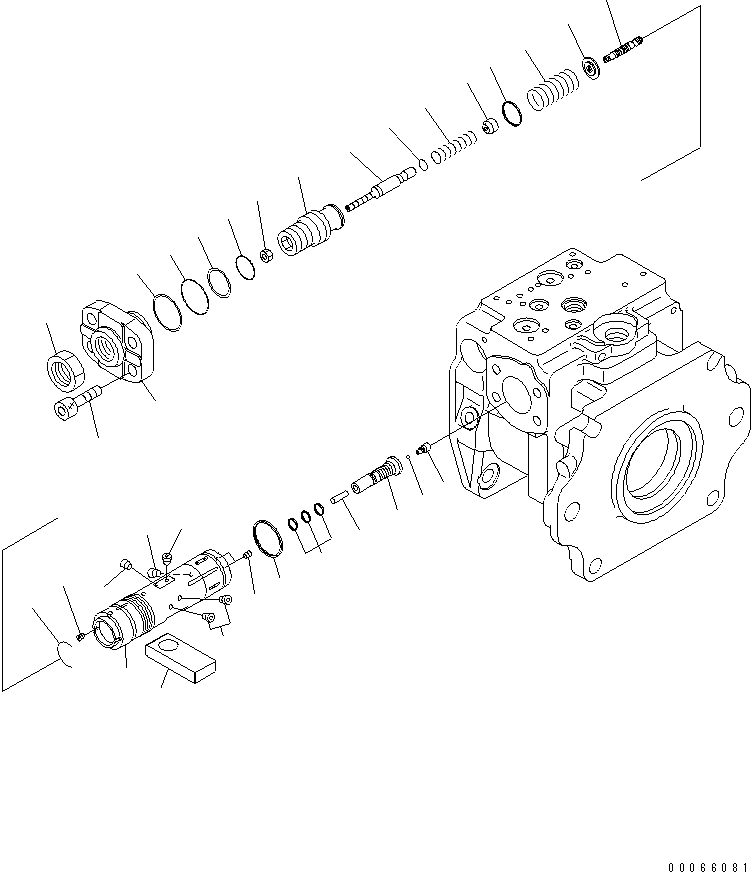 VALVE ASSEMBLY, PC 708-1H-03280 KOMATSU