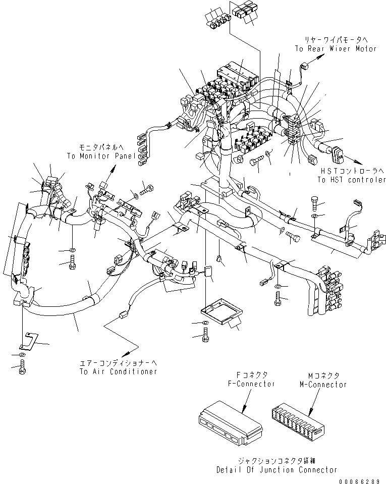 F-Connector, Purple HM6440-0136 KOMATSU