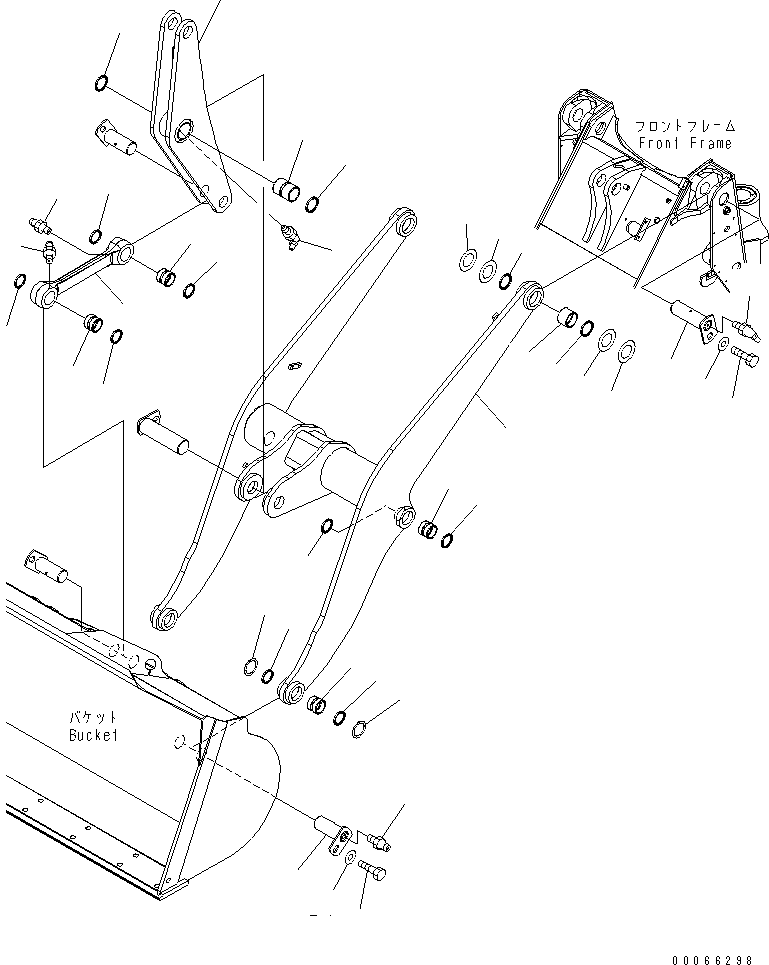 BELL CRANK ASS'Y 417-70-31211 KOMATSU