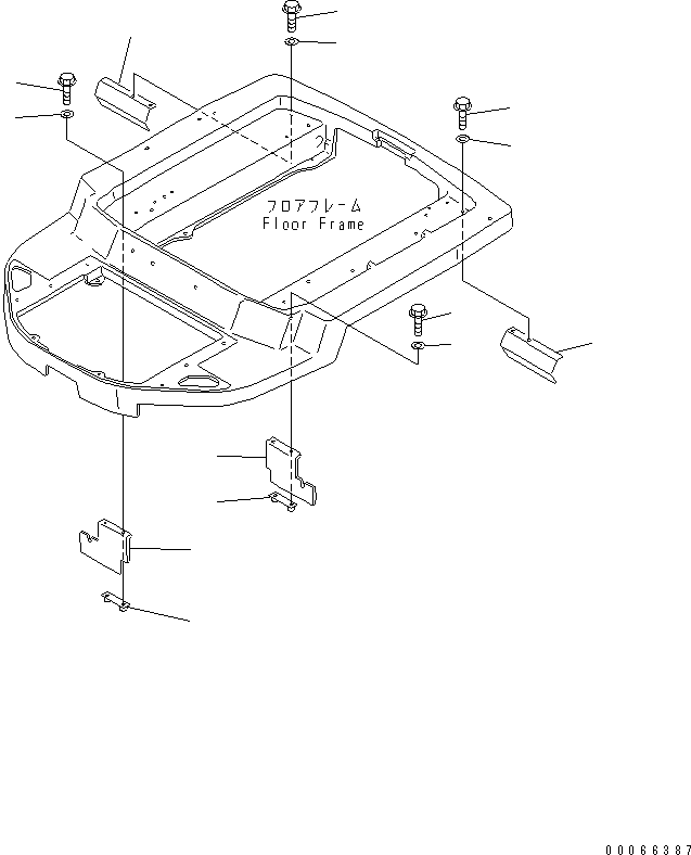 SHEET,R.H. 361-54-24221 KOMATSU