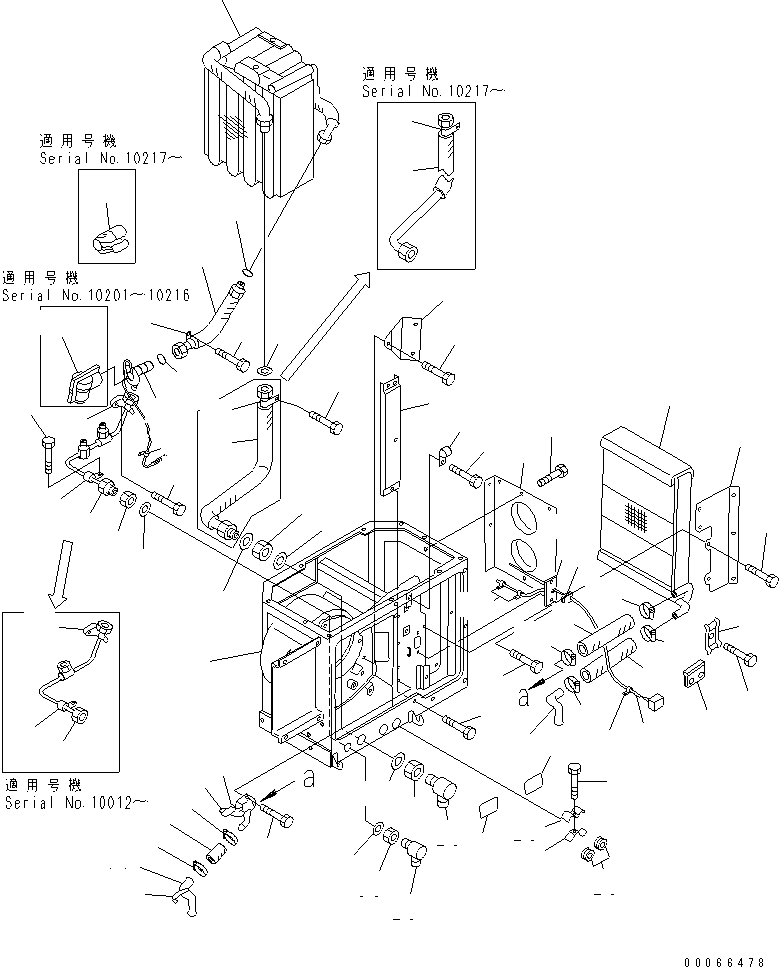 AIR CONDITIONER UNIT 195-911-7201 KOMATSU