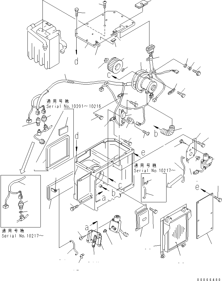 AIR CONDITIONER UNIT (195-Z11-5104) KOMATSU
