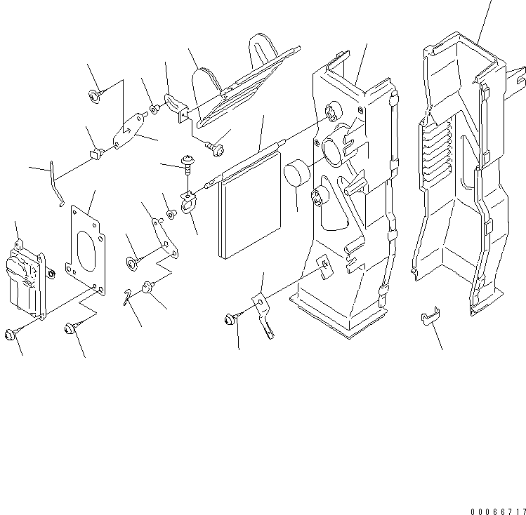 Рычаг управления ND017732-4850 KOMATSU