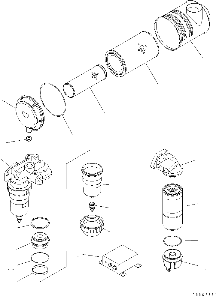 Air Cleaner 6222-82-7100 KOMATSU
