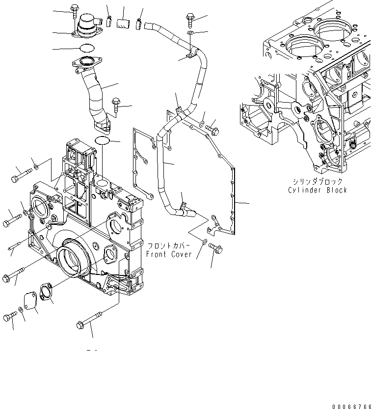 Tube, Breather 6261-21-8860 KOMATSU