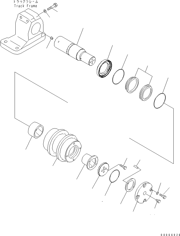 CARRIER ROLLER 21T-30-00560 KOMATSU