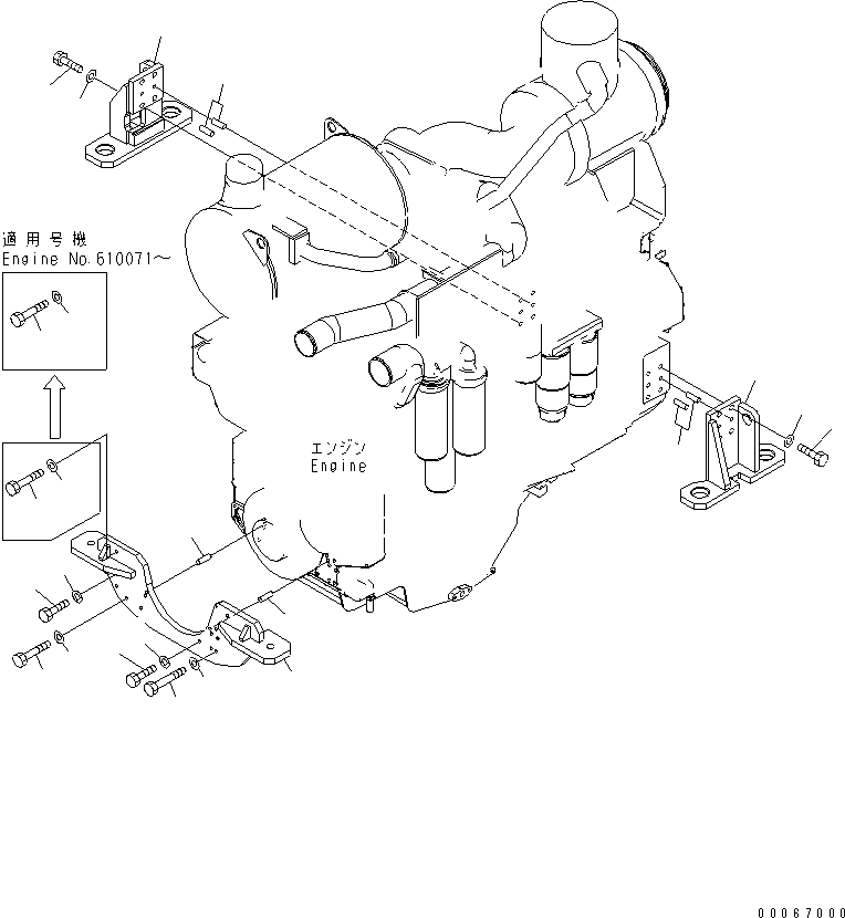 BRACKET,REAR, R.H. 426-01-31122 KOMATSU