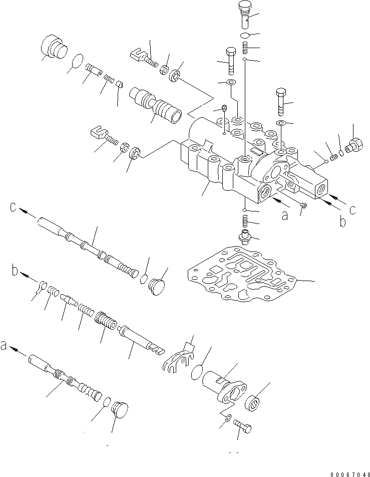 Вилка карданная 09363-00850 KOMATSU