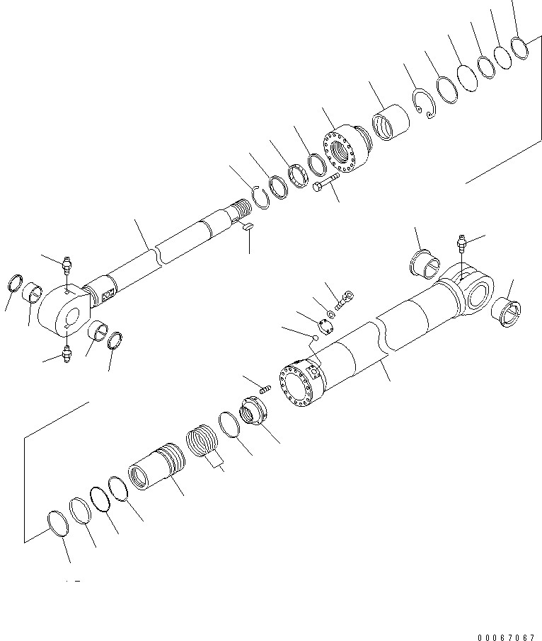 Цилиндр в сборе DM92229040 KOMATSU