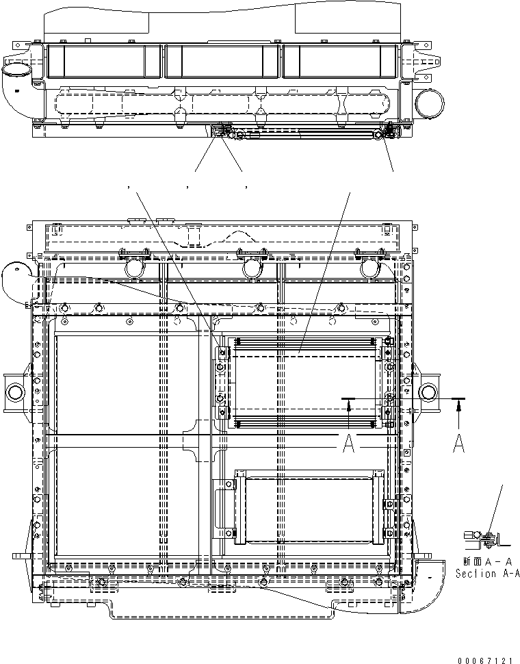 Радиатор в сборе (569-03-88105) KOMATSU