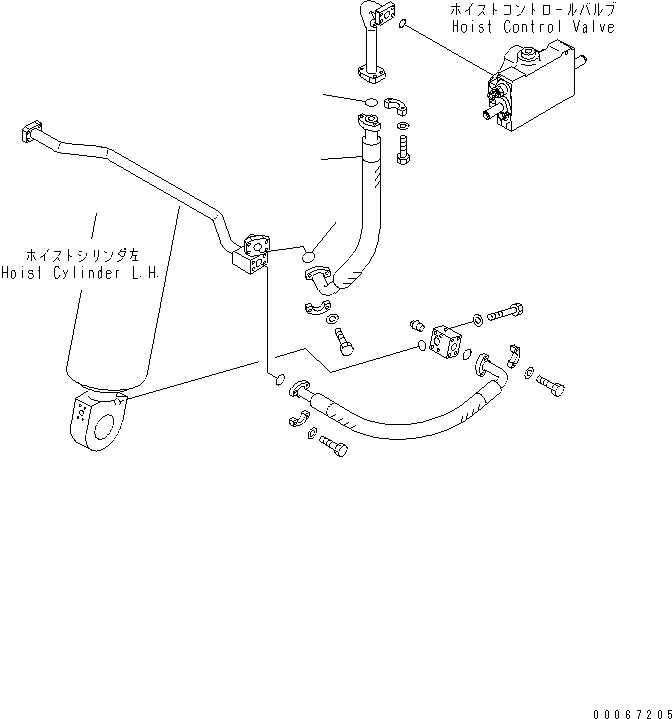 Шланг фланцевого типа 07087-01206 KOMATSU