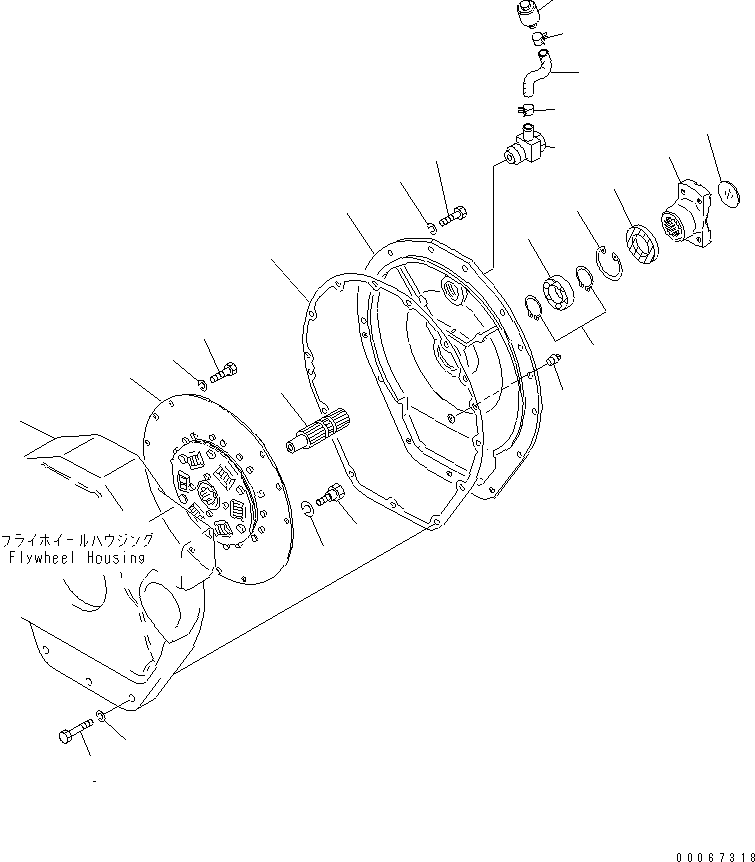 Шланг 104-12-41130 KOMATSU