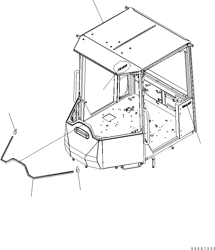 ROPS CANOPY 418-921-4110 KOMATSU