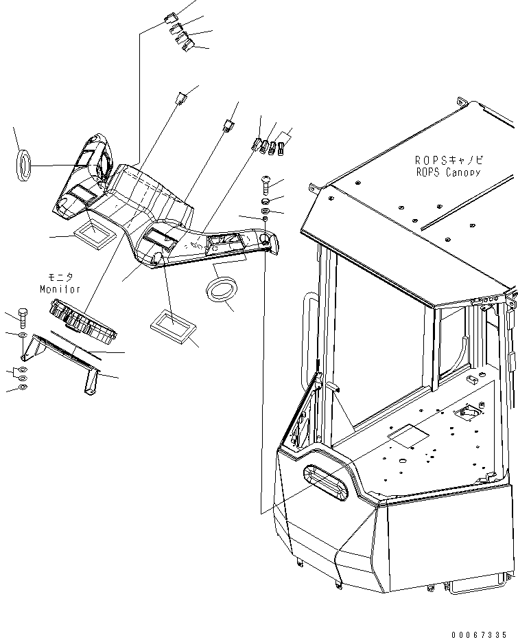 ROPS CANOPY ASS'Y (418-921-4090) KOMATSU