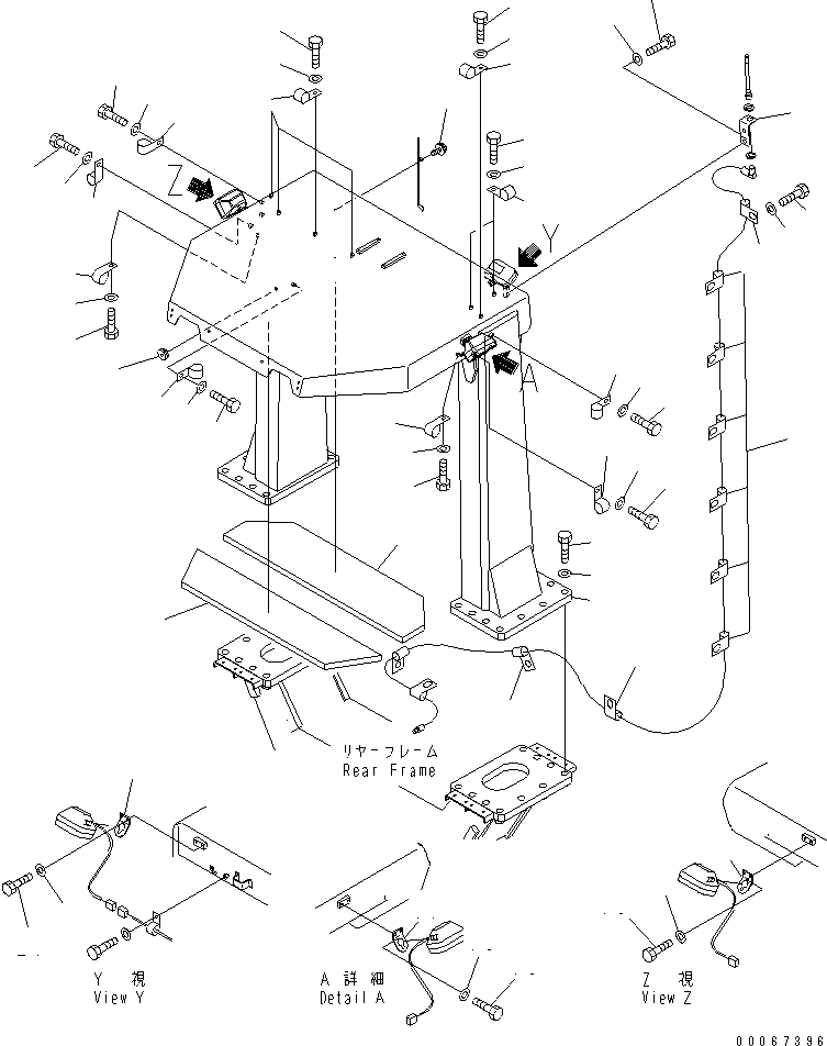 ROPS CANOPY 427-921-2292 KOMATSU