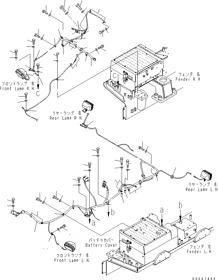 Жгут проводов 198-06-73891 KOMATSU