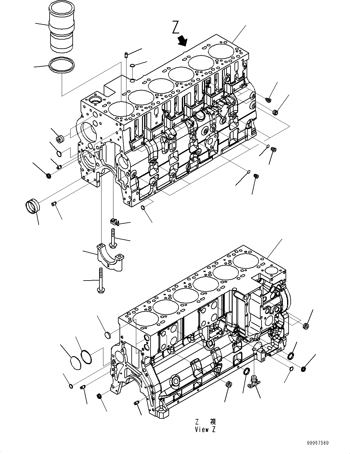 Cylinder Block Assembly 6745-21-1190 KOMATSU