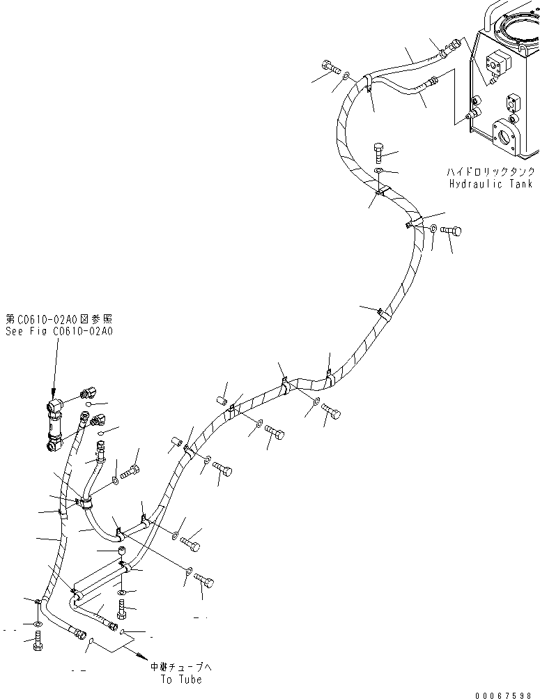 Шланг с торцевым уплотнением 02762-00546 KOMATSU
