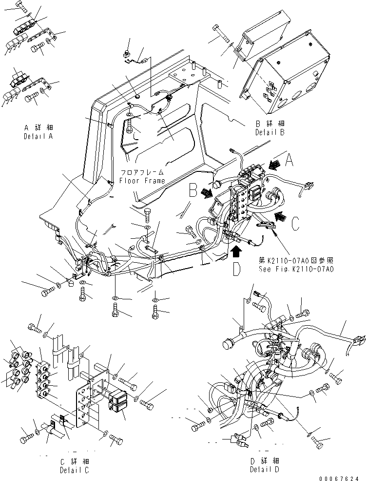 Жгут проводов 154-06-74421 KOMATSU