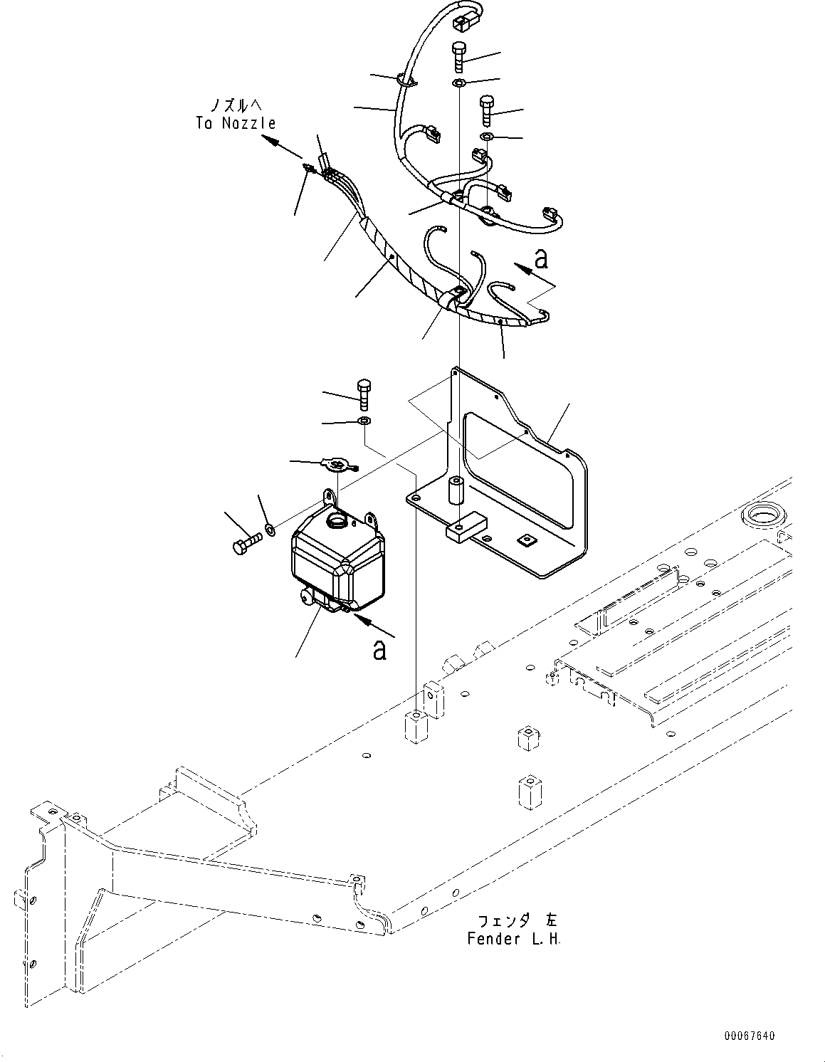 Шланг в сборе 154-911-7211 KOMATSU