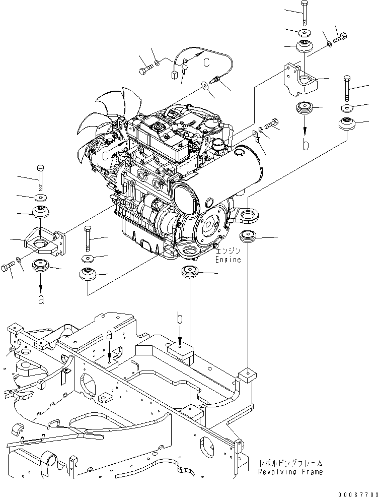 Кронштейн 22F-01-31170 KOMATSU