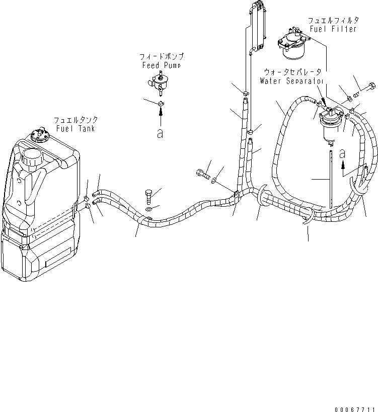 Шланг в сборе 22F-04-31180 KOMATSU