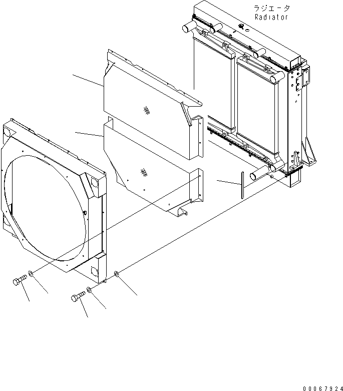 Protector, Upper 427-977-2121 KOMATSU