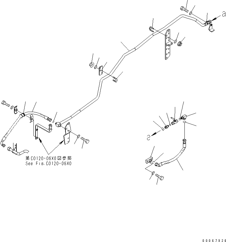 Шланг с торцевым уплотнением 02767-00607 KOMATSU