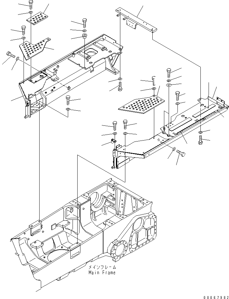 Крыло 14X-54-33360 KOMATSU