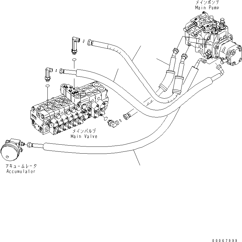 Шланг 22F-62-34340 KOMATSU