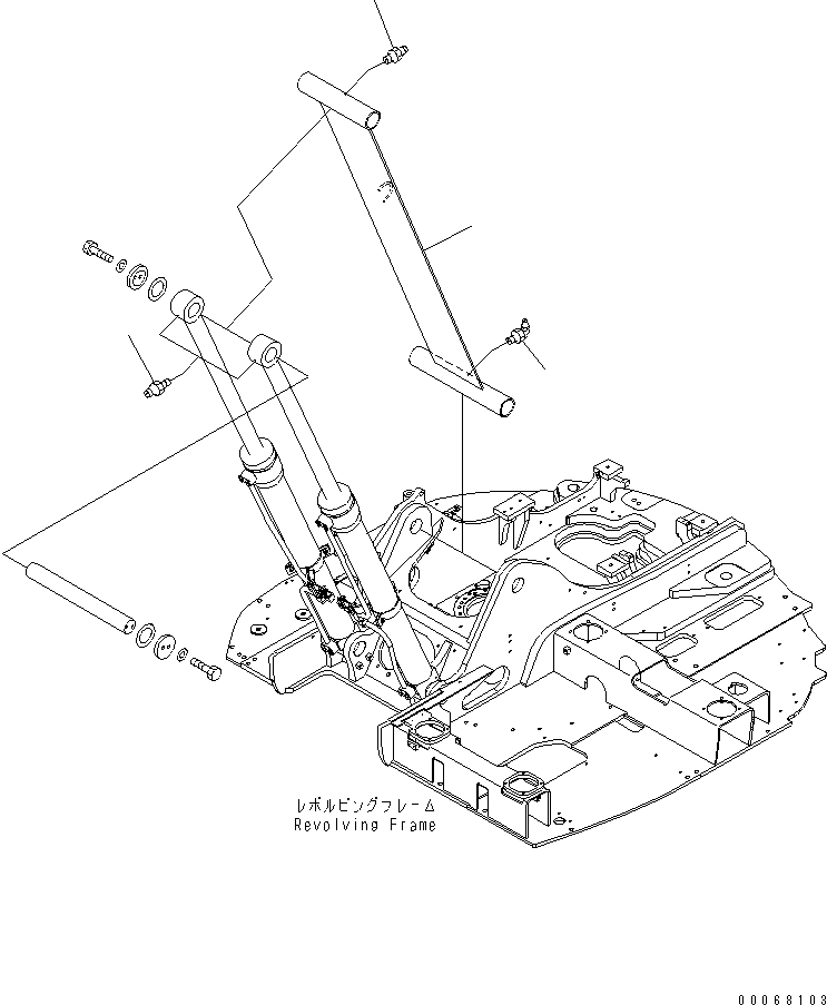 Тяга 22B-70-21290 KOMATSU
